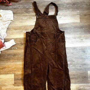 Brown Corduroy Overalls